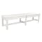 Highwood Usa 6ft Commercial Grade Backless Picnic Bench Outdoor Furniture for Patio, Yard and Garden CM-BENSQ61-WHE - alternate 1